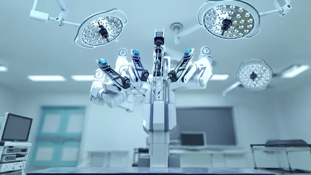 Equipamento de cirurgia robótica para procedimentos urológicos